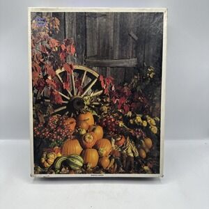 Whitman Bountiful Harvest  21 1/2 X 27-1/2Piece Puzzle 1000 Used 1980's #4777-24